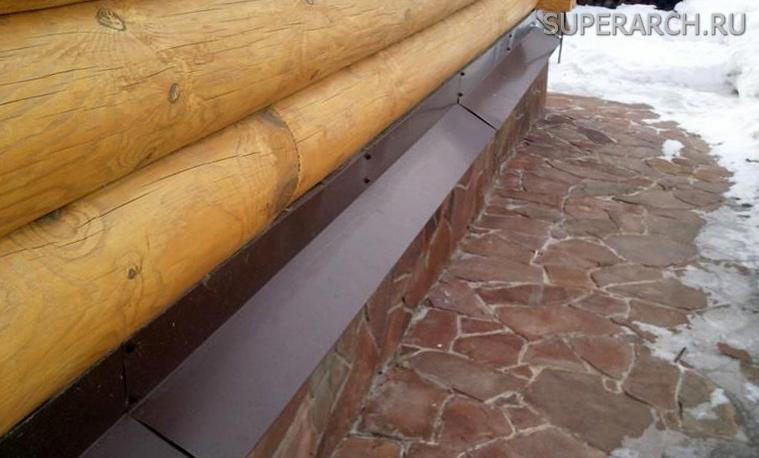 Отливы для цоколя фундамента деревянного дома (45 фото)