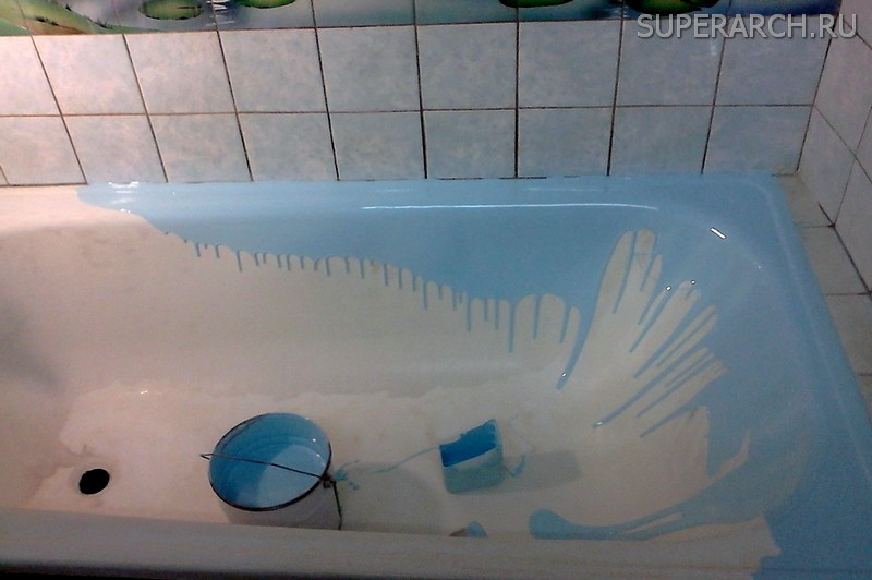 Восстановление и реставрация ванн жидким акрилом в Томске
